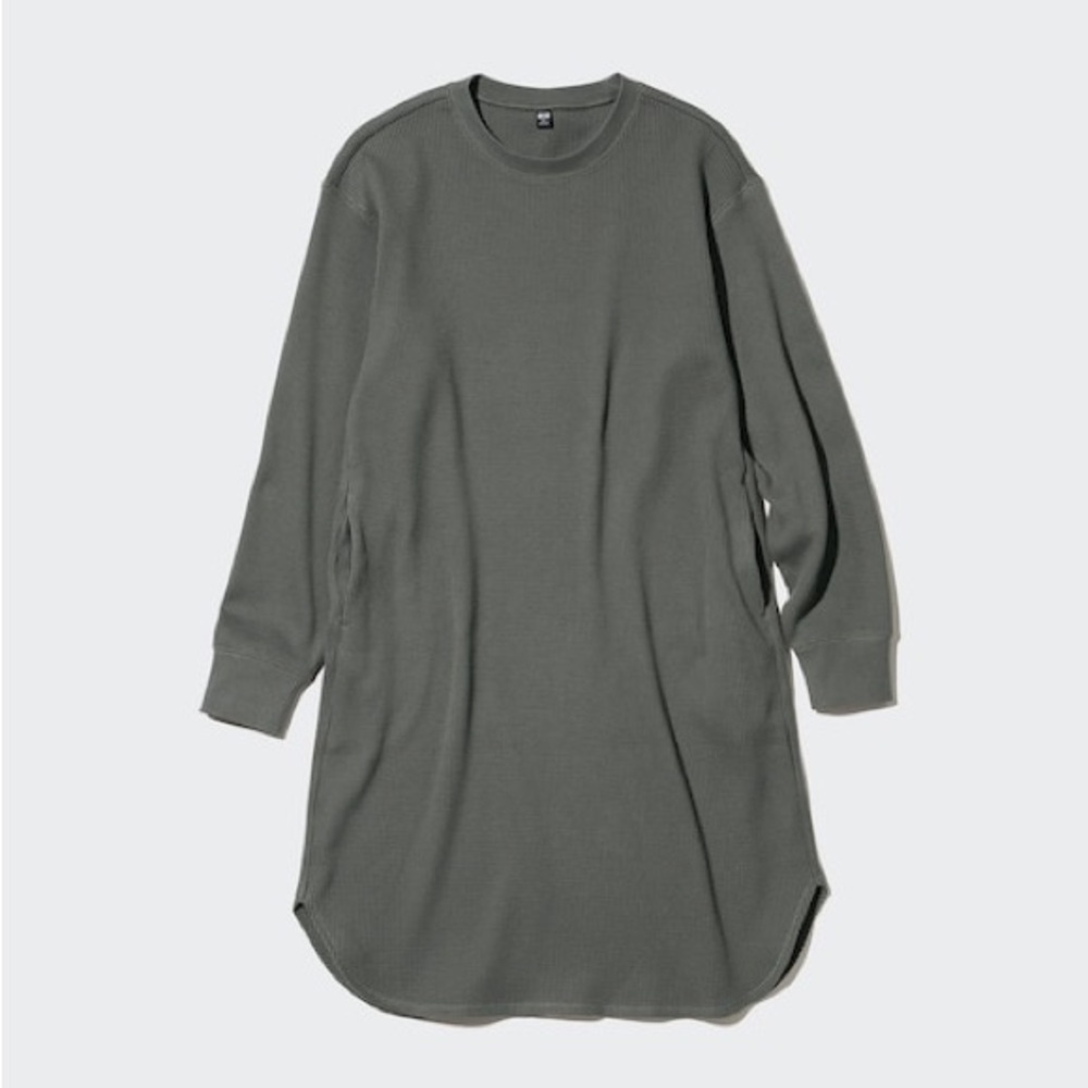UNIQLO - Ribbed Long Sleeve Dress